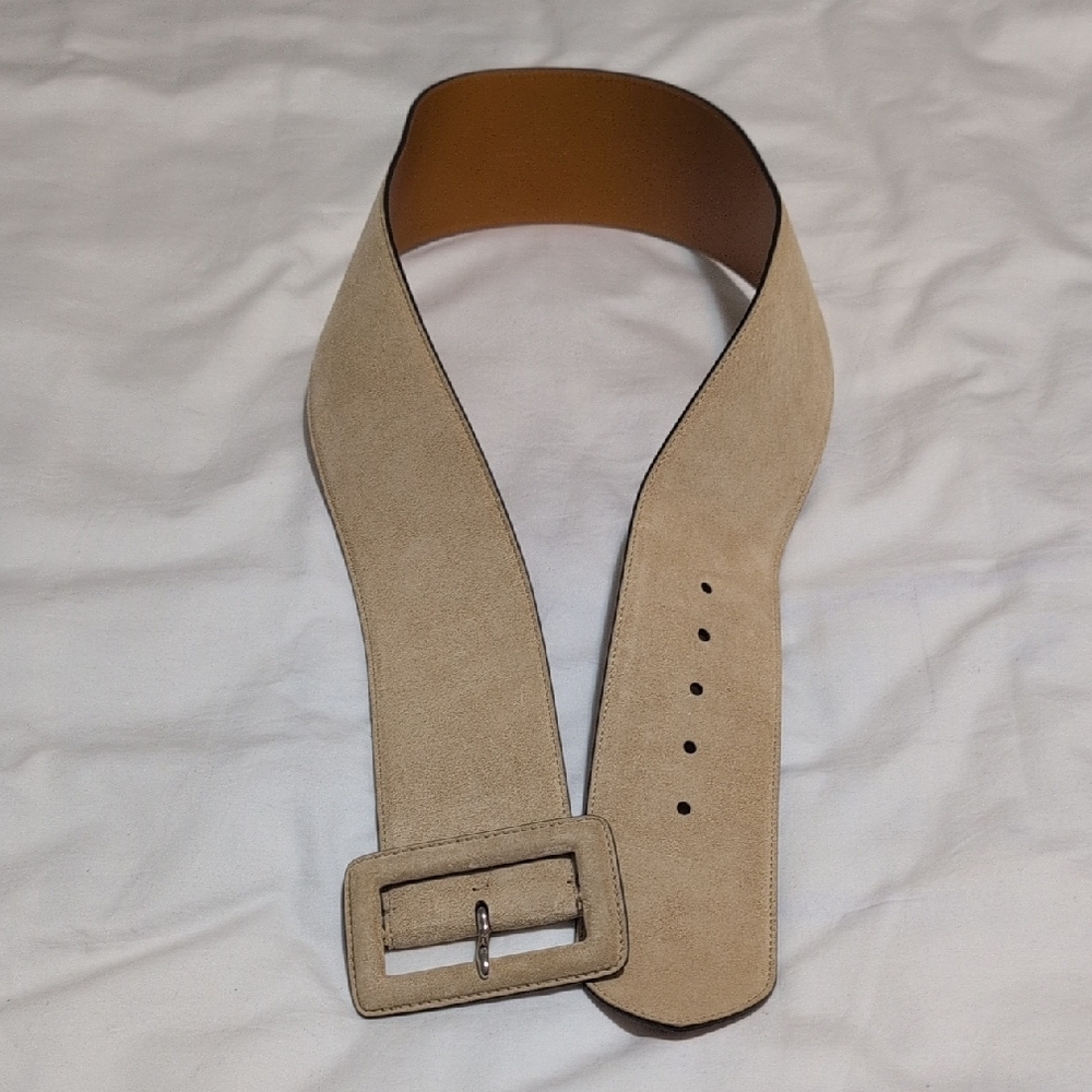 Ralph Lauren Tan Leather Belt with Sturdy Buckle XL Size. - Picture 3 of 8